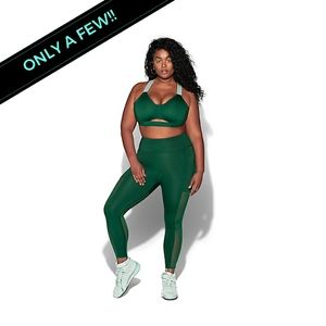 adidas x IVY PARK leggings green plus size mesh